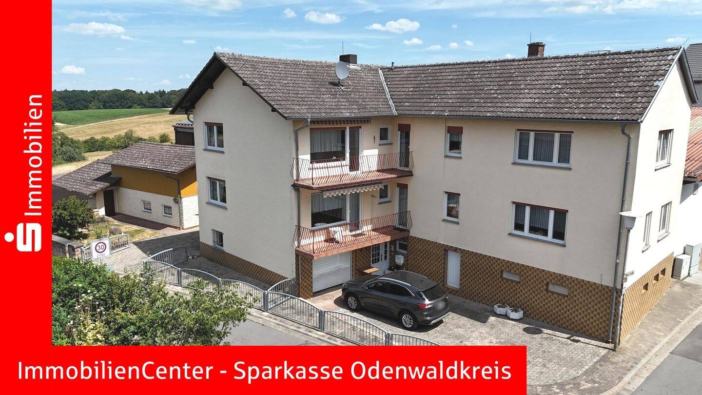 Landidylle pur! Gepflegtes 1-Familienhaus mit Nebengebäude und 3 Garagen., 64732 Bad König