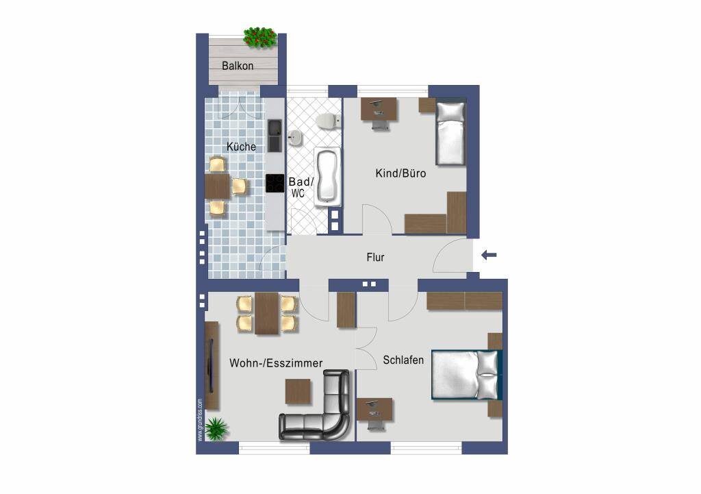Vermietete Wohnung im denkmalgeschützten ‘Pfahler Block’, 13403 Berlin, 13403 Berlin (Reinickendorf Kolonie Erholung Kolonie Gartenfreunde Tegel Wittenau)