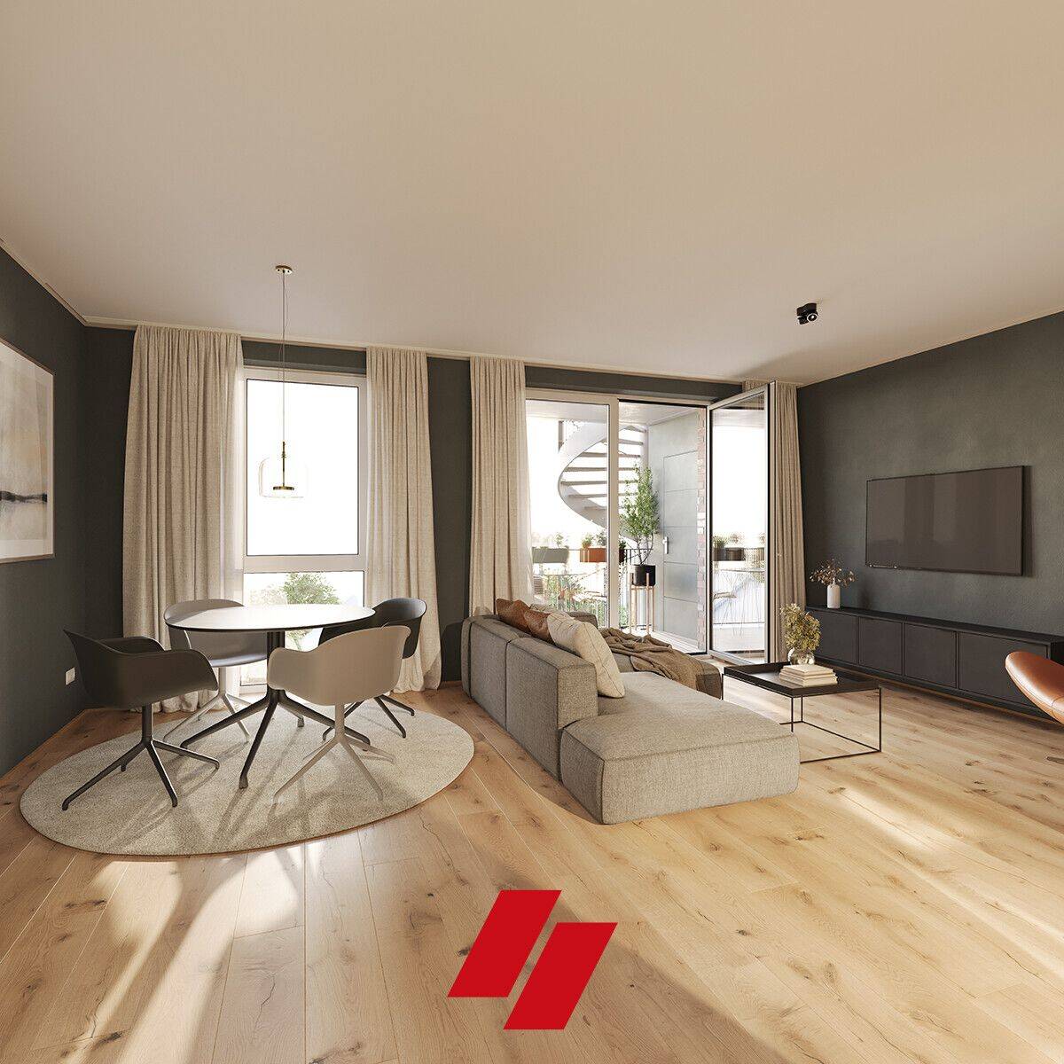 Neubau Erstbezug: Exklusive und hochwertig ausgestattete 2 Zimmer Wohnung im 1. OG in Haus B, 28207 Bremen (Hastedt)