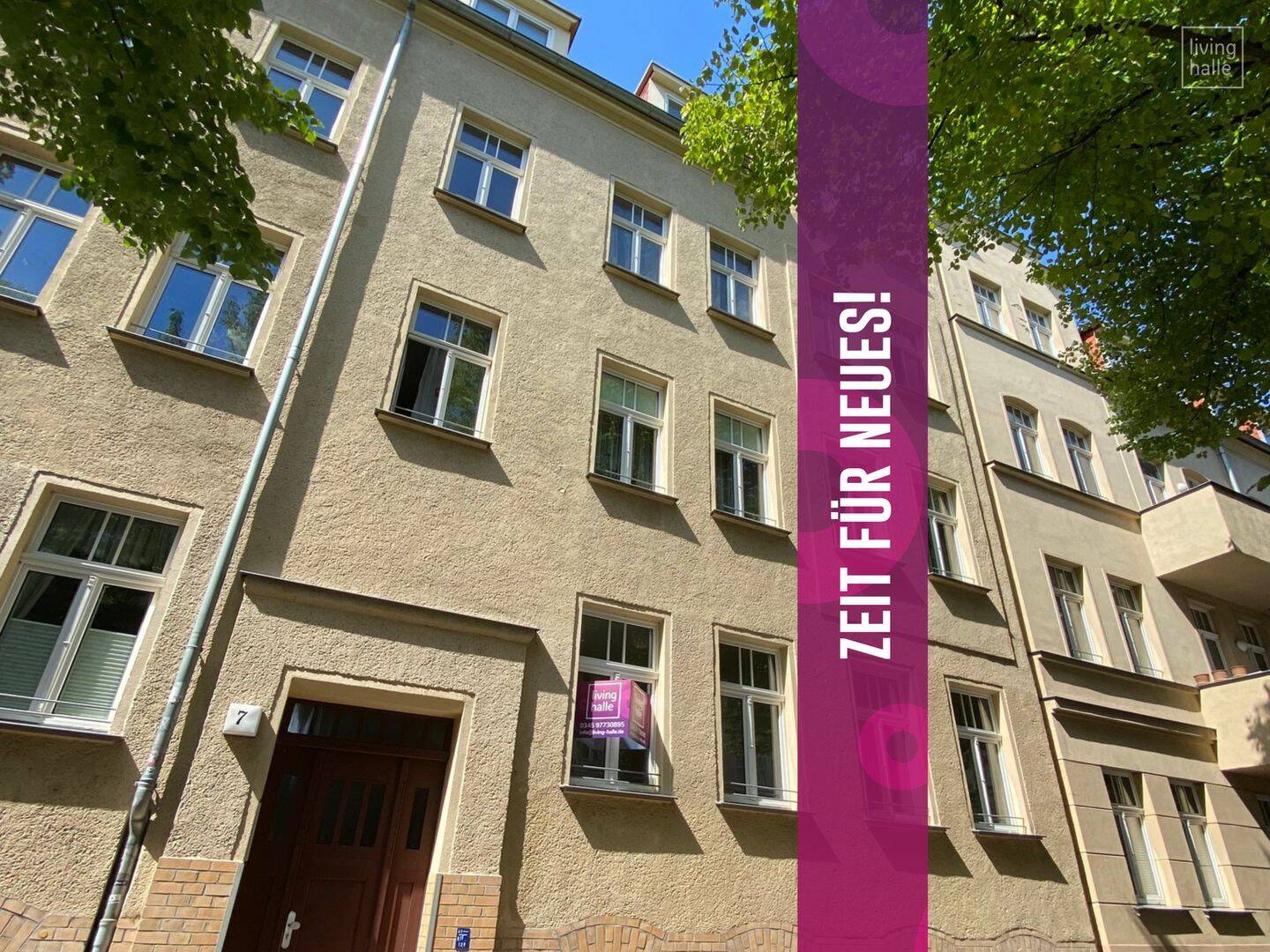 Sonniger Balkon und lichtdurchflutete Zimmer, 6114 Halle (Saale) (Am Wasserturm Giebichenstein Innenstadt Paulusviertel Trotha)
