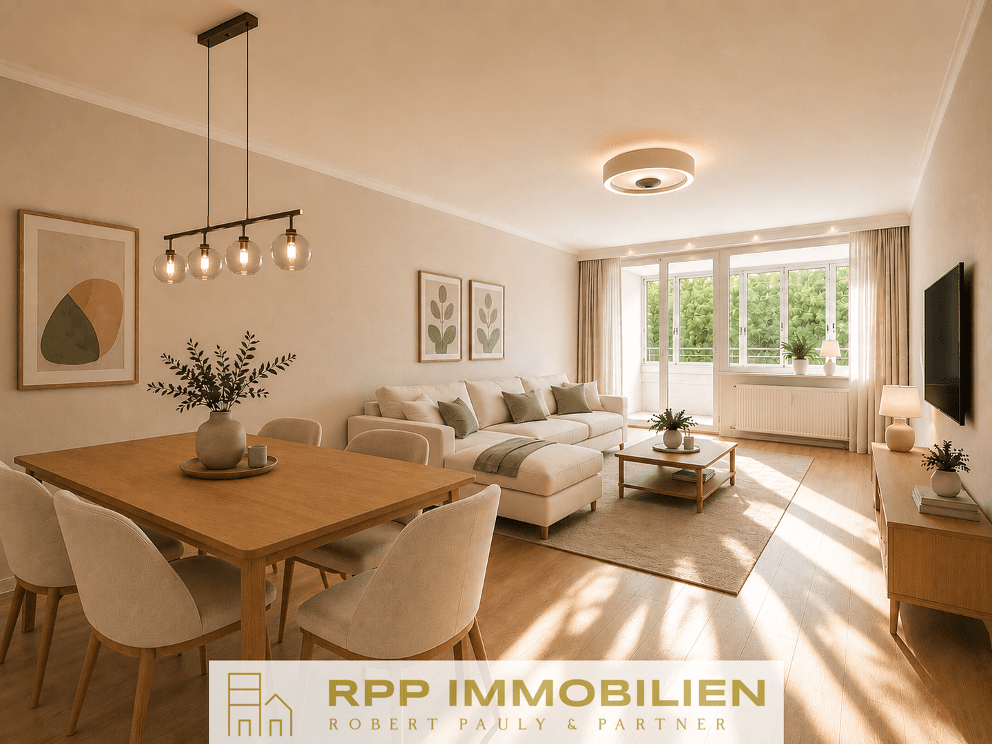 Ideal für Paare und kleine Familien: 3-Zimmer-Wohnung mit viel Potenzial und sonniger Süd-Loggia, 85764 Oberschleißheim