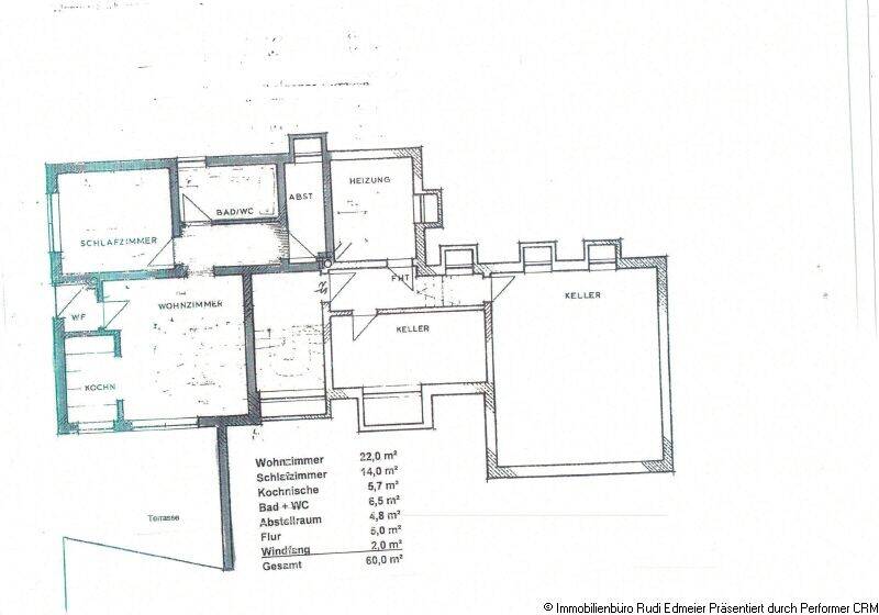 Schöne 2 Zimmer Wohnung mit EBK und Terrasse in sehr ruhiger Lage in Simmling, 94469 Deggendorf