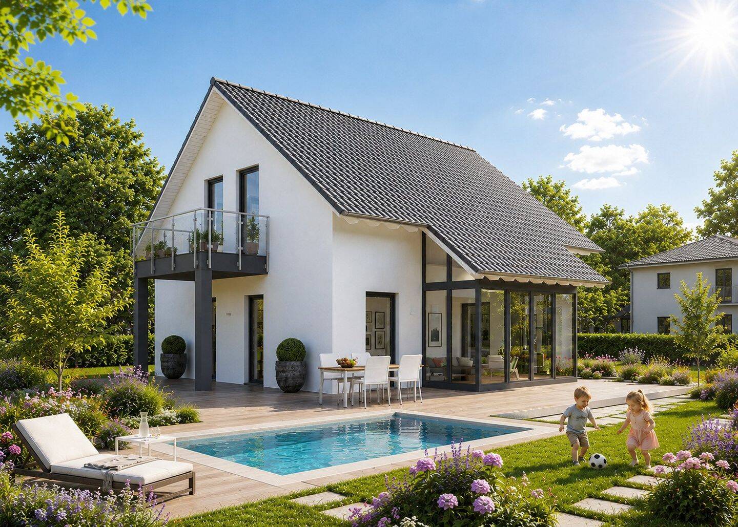 Familienfreundlich bauen im Neubaugebiet in Lienzingen – Traumhaus LifeStyle 14.04S, 75417 Mühlacker