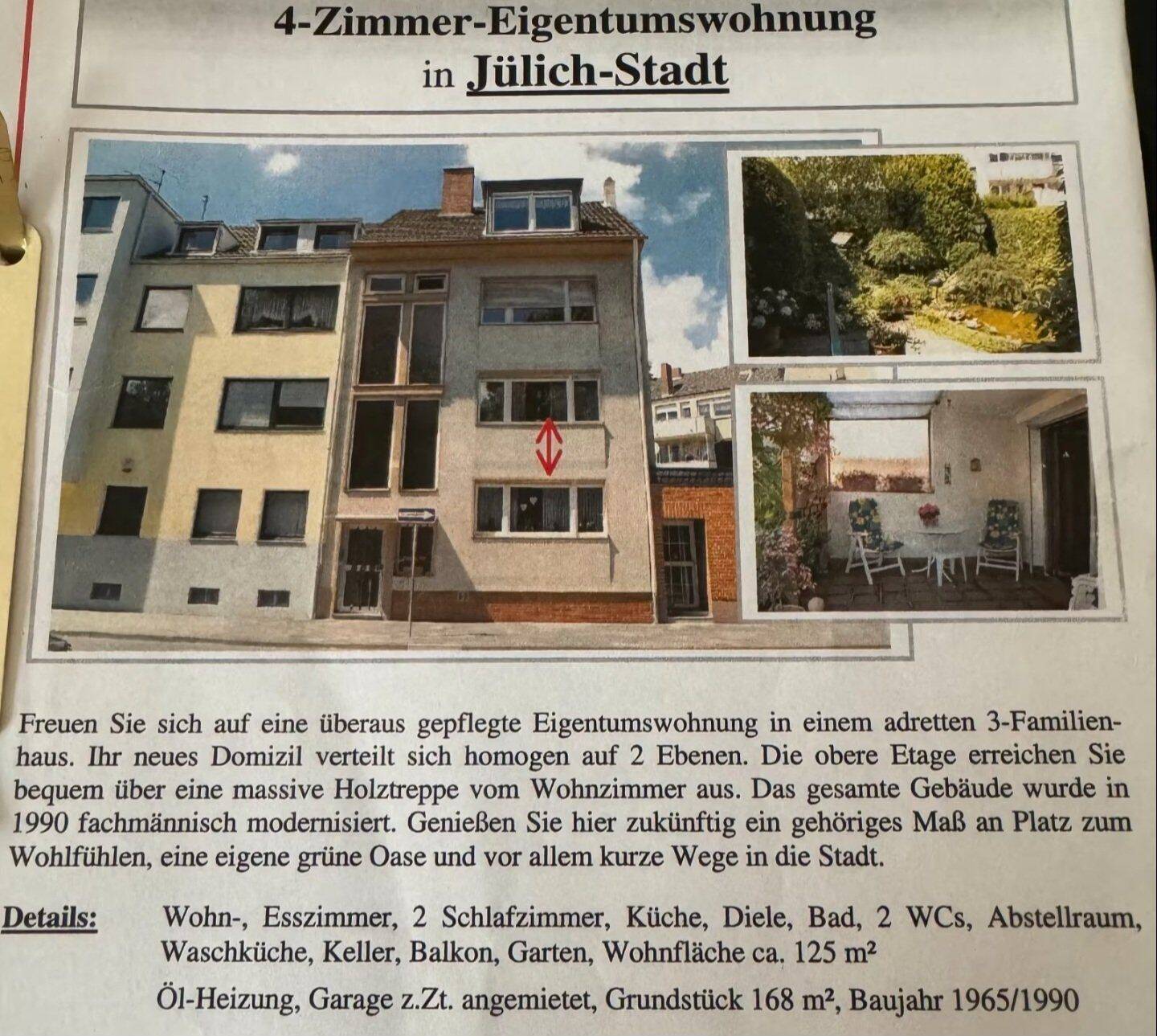 4-Zimmer-Eigentumswohnung in Jülich-Stadt, 52428 Jülich