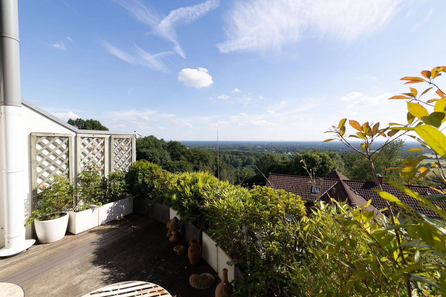 Cottage-Reihenendhaus mit Luxusaustattung, Dachterrasse & Traum-Weitblick in Tecklenburg, 49545 Tecklenburg