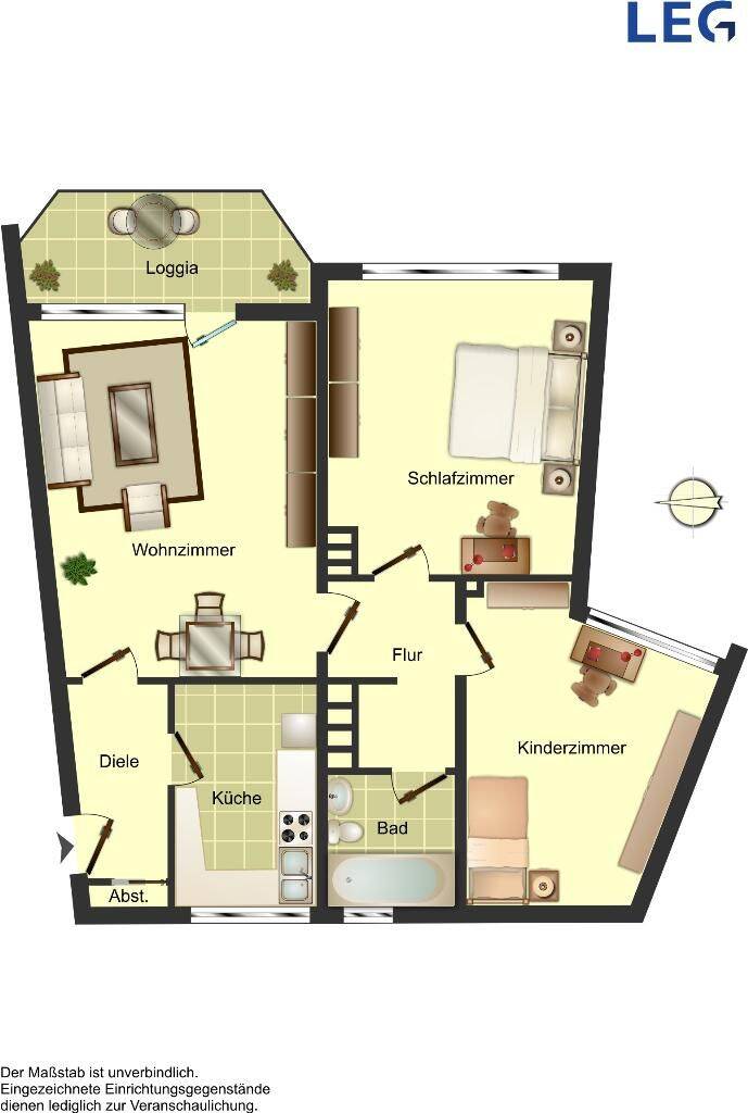 Demnächst frei! 3-Zimmer-Wohnung in Solingen Wald, 42719 Solingen (Gräfrath Merscheid Solingen-Mitte Wald)