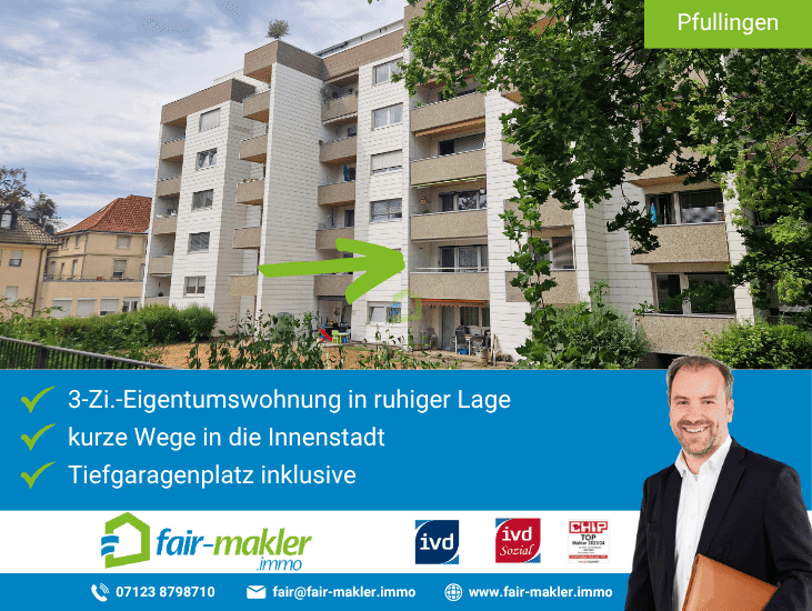 FAIR-MAKLER: Eine Immobilie für Menschen, die langfristig denken., 72793 Pfullingen