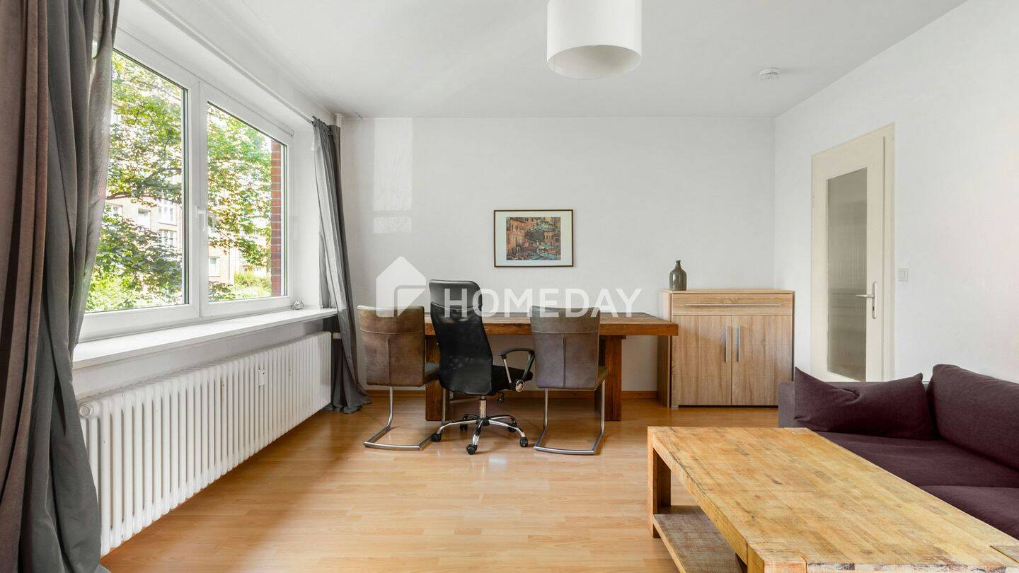 2-Zimmer-Erdgeschosswohnung mit Balkon – aktuell vermietet, ab November frei verfügbar, 22307 Hamburg (Hamburg-Nord Barmbek-Nord)