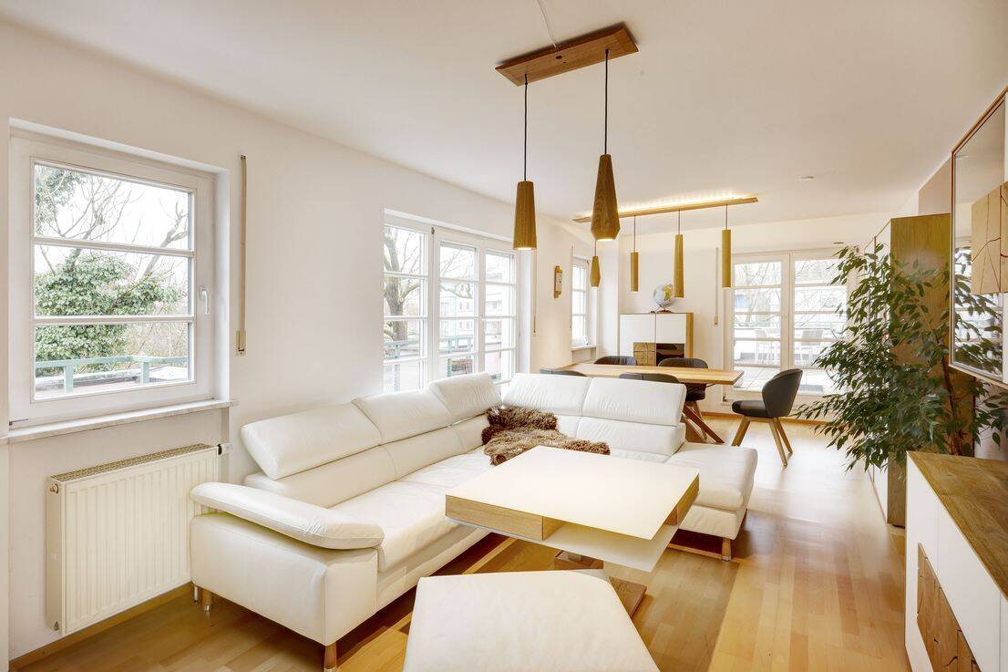 270° Penthouse mit guter Ausstattung, 90 m² Netto-Wfl, 90 m² Dachterrasse und TG in Pasing Süd am Stadtpark zur Miete, 81241 München (Aubing-Lochhausen-Langwied Pasing-Obermenzing)
