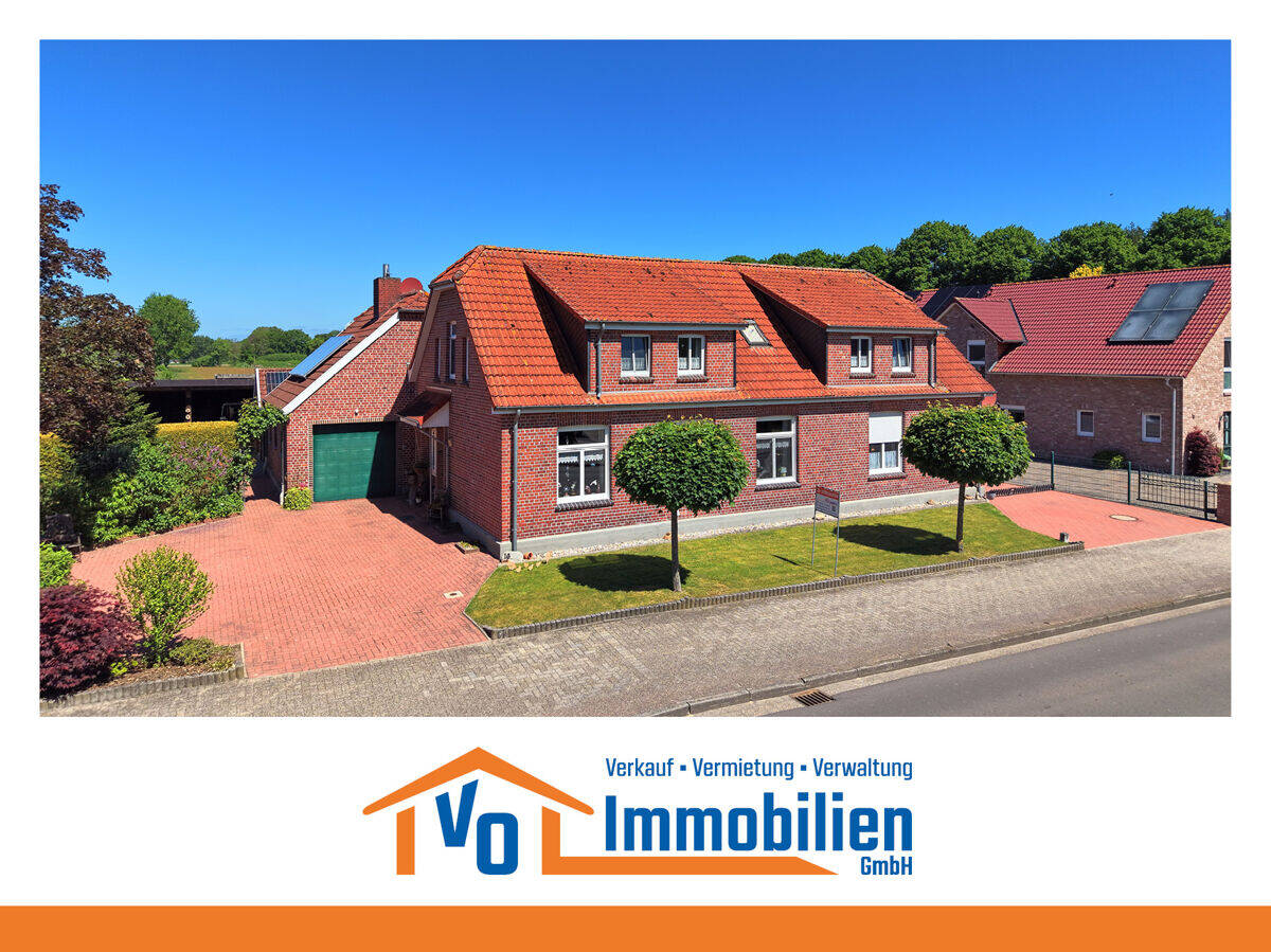 Charmantes Zweifamilienhaus mit Wintergarten und vielseitigen Nebengebäuden in Reepsholt, 26446 Friedeburg