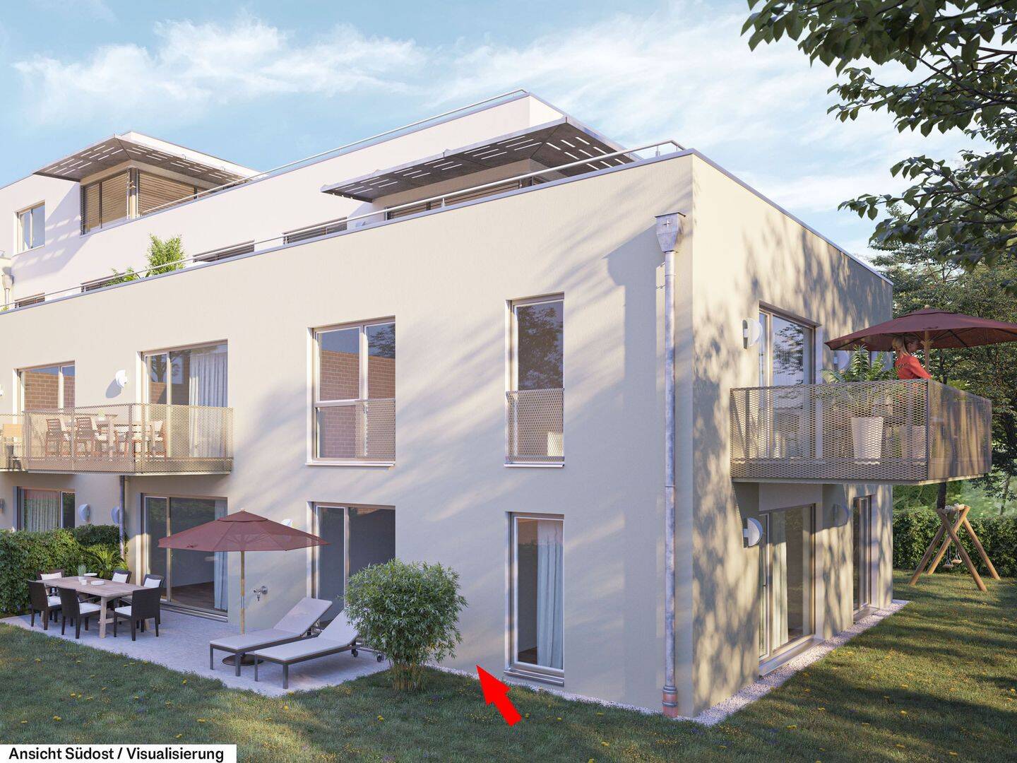 ERSTBEZUG Ruhige Gartenwohnung im städtischen Park Zentrum Rosenheim, 83022 Rosenheim (Happing Innenstadt Ost Süd West)