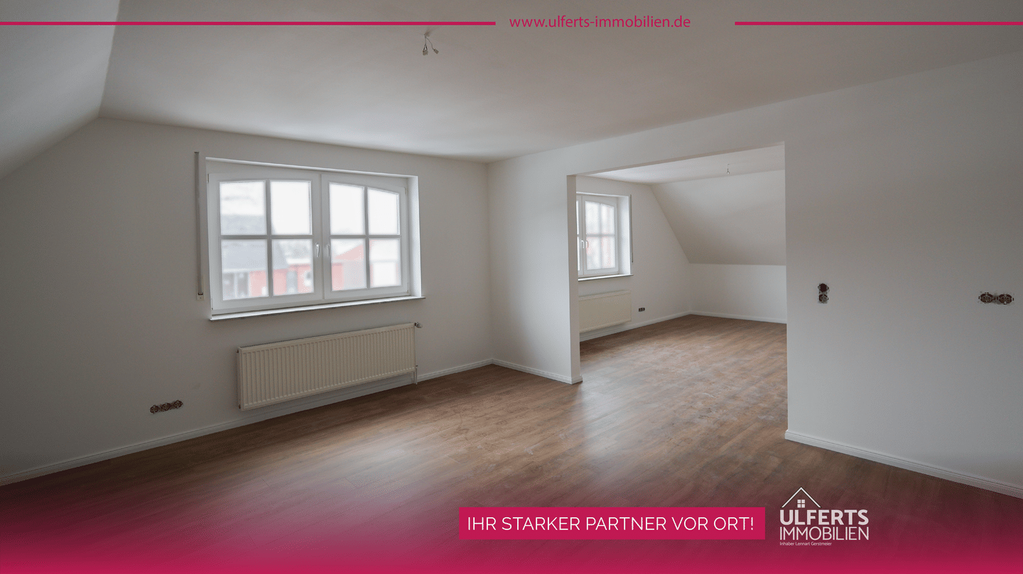 Moderne Dachgeschosswohnung in zentraler Wohnlage von Warsingsfehn, 26802 Moormerland