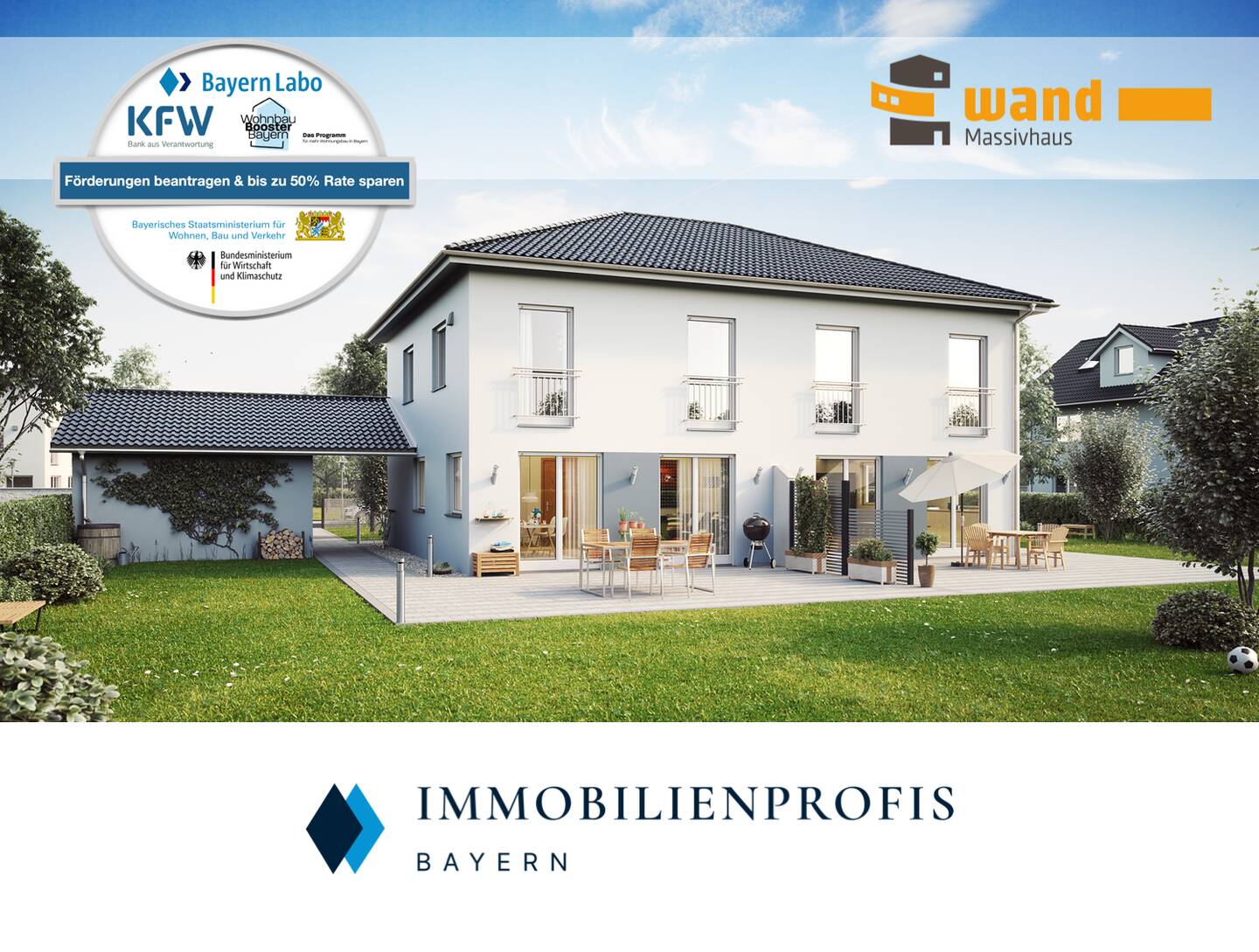 Ruhige Top-Lage Moosach: Neubau-DHH | S-Bahn Nähe | Energie A+ | modern & familienfreundlich, 80993 München (Moosach)