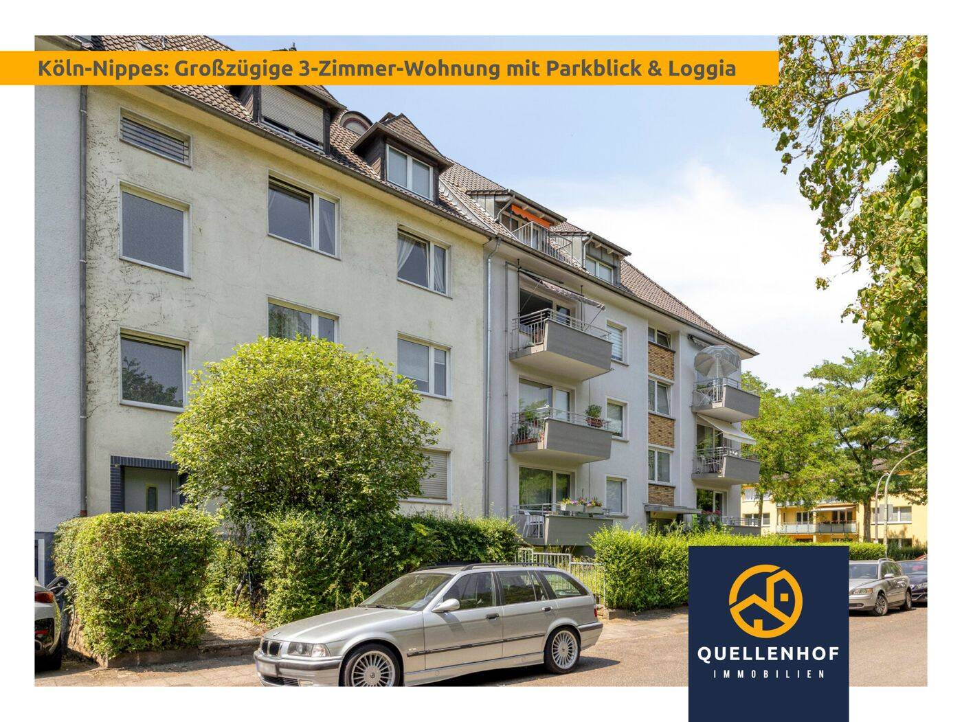 Köln-Nippes: Vermietete 3-Zimmer-Wohnung mit Loggia im gepflegten 4-Parteienhaus, 50733 Köln (Nippes Weidenpesch)