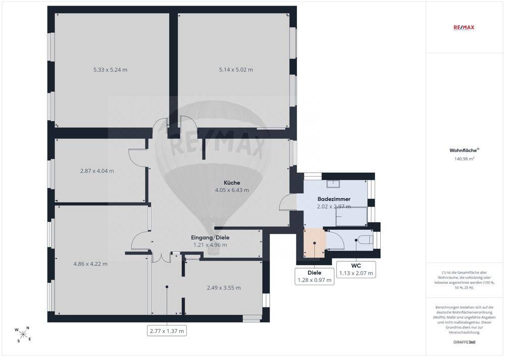 Dillingen-Saar: Charmante Altbauwohnung mit 141 m², 5 Zimmern, offener Küche und hohen Decken, 66763 Dillingen/Saar