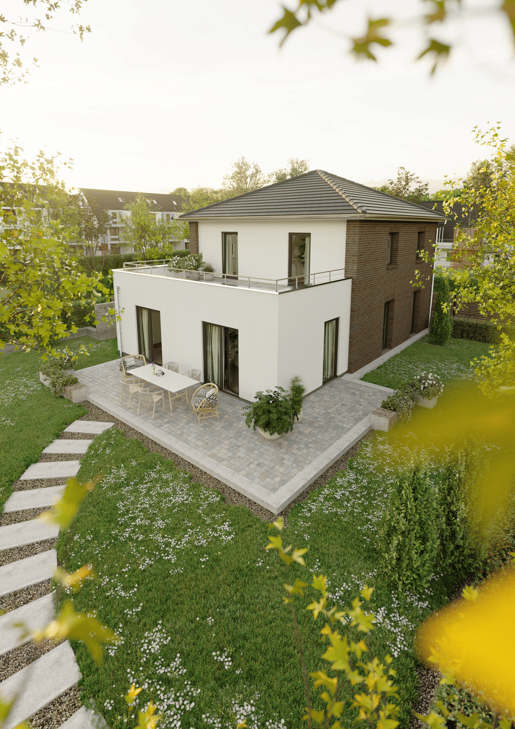 Meerbusch-Ossum-Bösinghoven: Grundstück + individuell geplantes Haus, 40668 Meerbusch