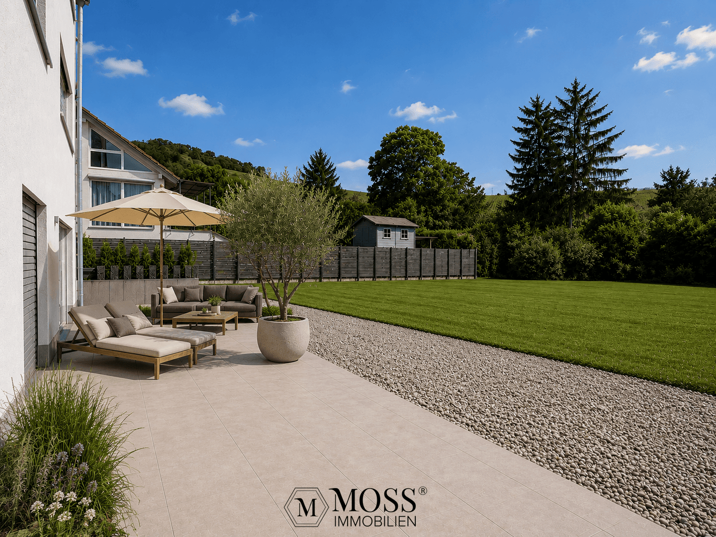 3-Zimmer-Neubau-EG-Wohnung mit ca. 135 m², Terrasse und Gartenanteil in Schallstadt-Leutersberg, 79227 Schallstadt