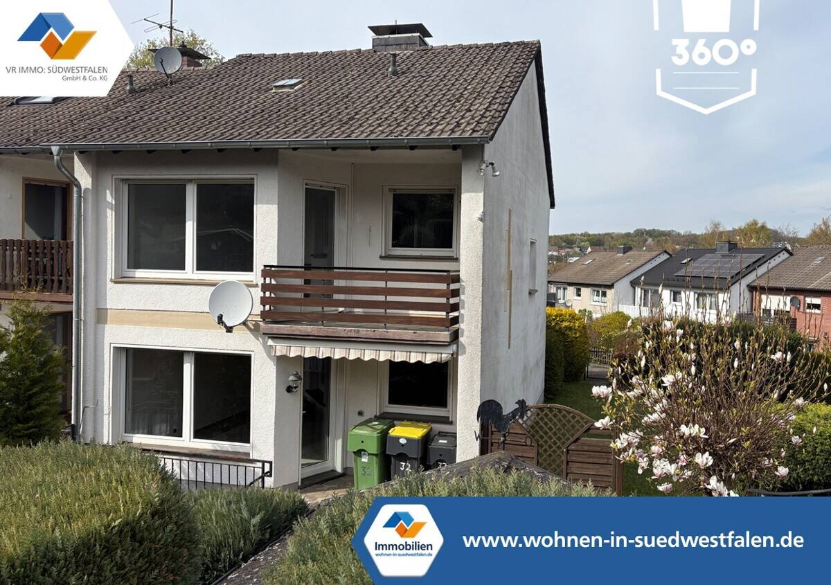VR Immo: Stadtnahes Reihenendhaus mit Garage, 58540 Meinerzhagen