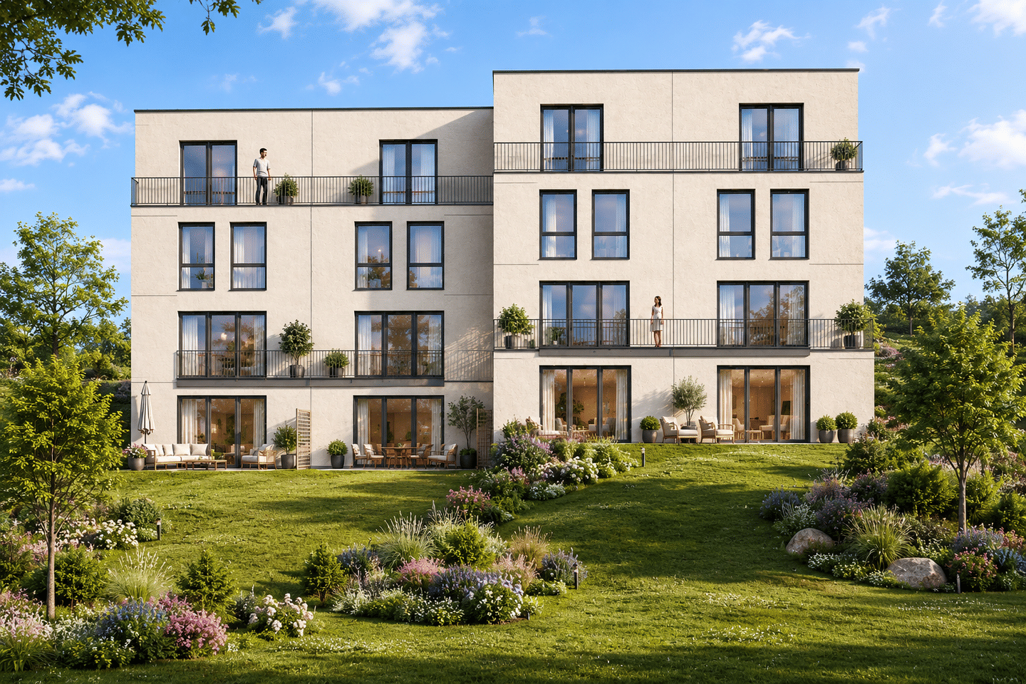 Breuberg-schöner Wohnen- Neubau mit Grundstück in bevorzugter Hanglage, 64747 Breuberg