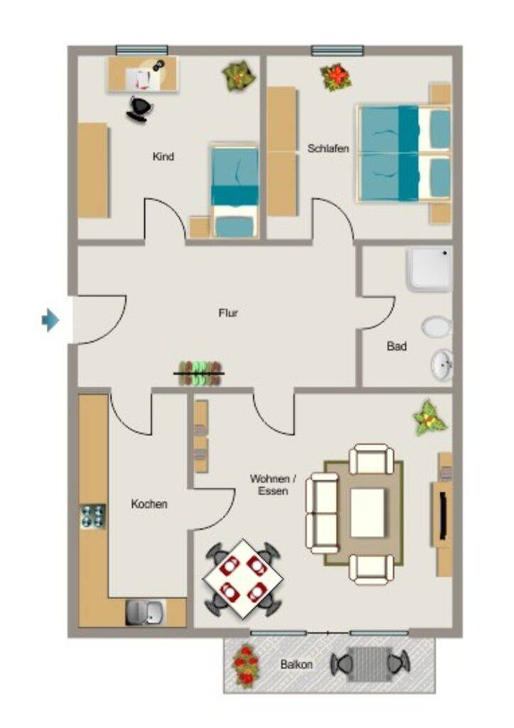 Demnächst frei! 3-Zimmer-Wohnung in Niederkassel Lülsdorf, 53859 Niederkassel