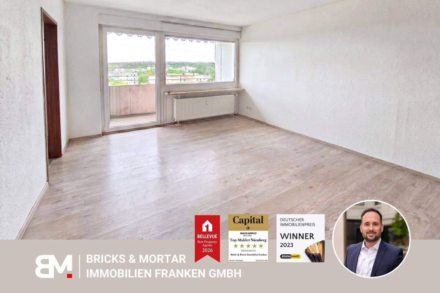 Gepflegte 1-Zimmer-Wohnung mit Balkon und EBK in Nürnberg-Langwasser, 90473 Nürnberg (Langwasser)