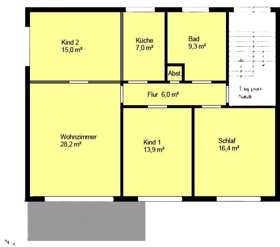 Attraktive 4-Zimmer-Wohnung in ruhiger Wohnlage in Lage (Lippe), 32791 Lage