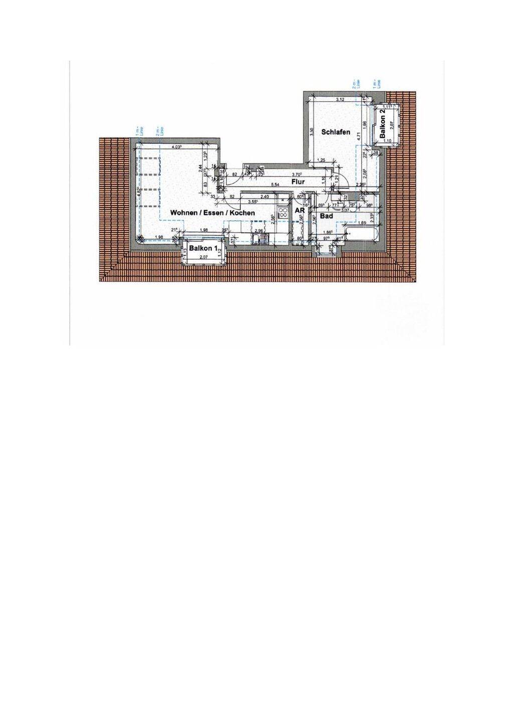 2 Zimmer Wohnung mit Blick auf Käppele und Festung, 97072 Würzburg (Altstadt Sanderau)