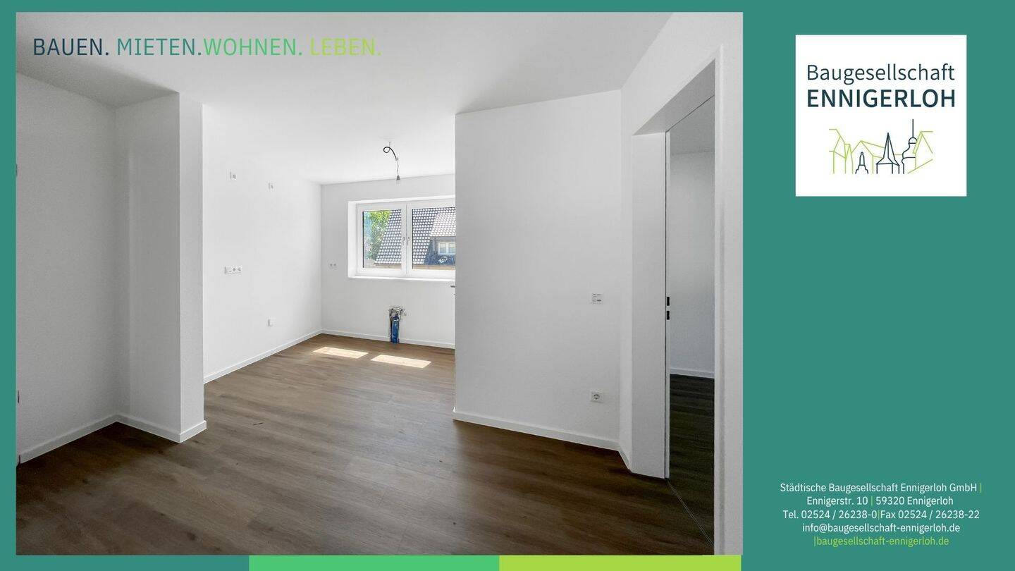 Moderne Neubauwohnung mit 3 Zimmern in Ennigerloh – Erstvermietung mit WBS, 59320 Ennigerloh