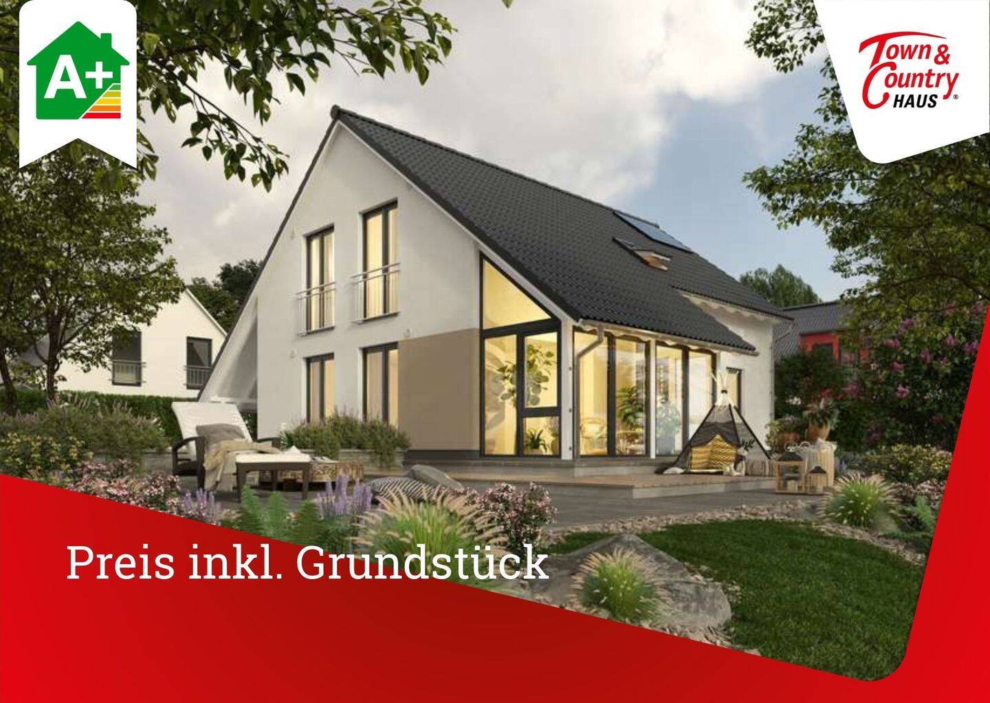 Haus mit Wintergarten + Carport, Preis inkl. Grundstück, massiv gebaut, 54429 Schillingen
