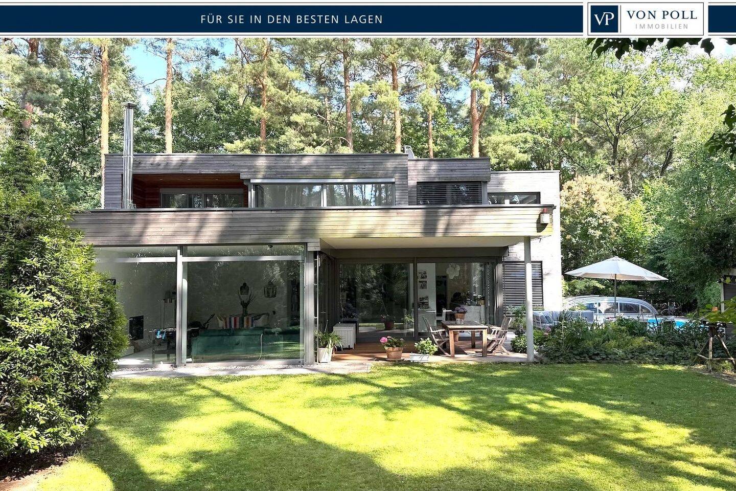 Top ausgestattete Bauhaus-Villa in bezaubernder Wald- und Seenlandschaft – Pool, PV, Kamin, SIEMATIC, Alarm u.v.m., 14476 Potsdam