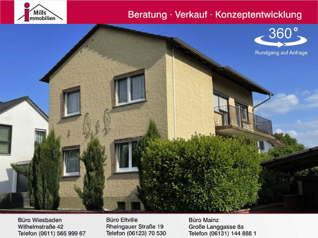 Hübsches freistehendes Einfamilienhaus mit Terrasse und Balkon in ruhiger Lage von Sulzheim, 55286 Sulzheim