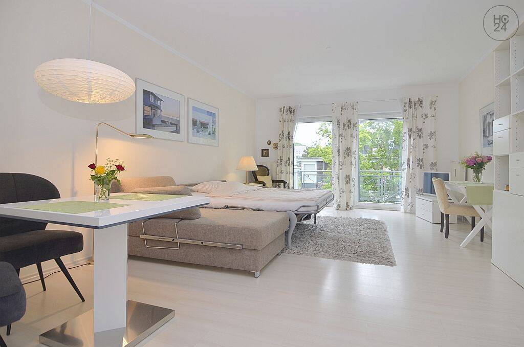 Möblierte 1-Zimmer Wohnung mit Internet und Balkon in Wiesbaden, 65203 Wiesbaden (Biebrich Mainz-Amöneburg Schierstein)