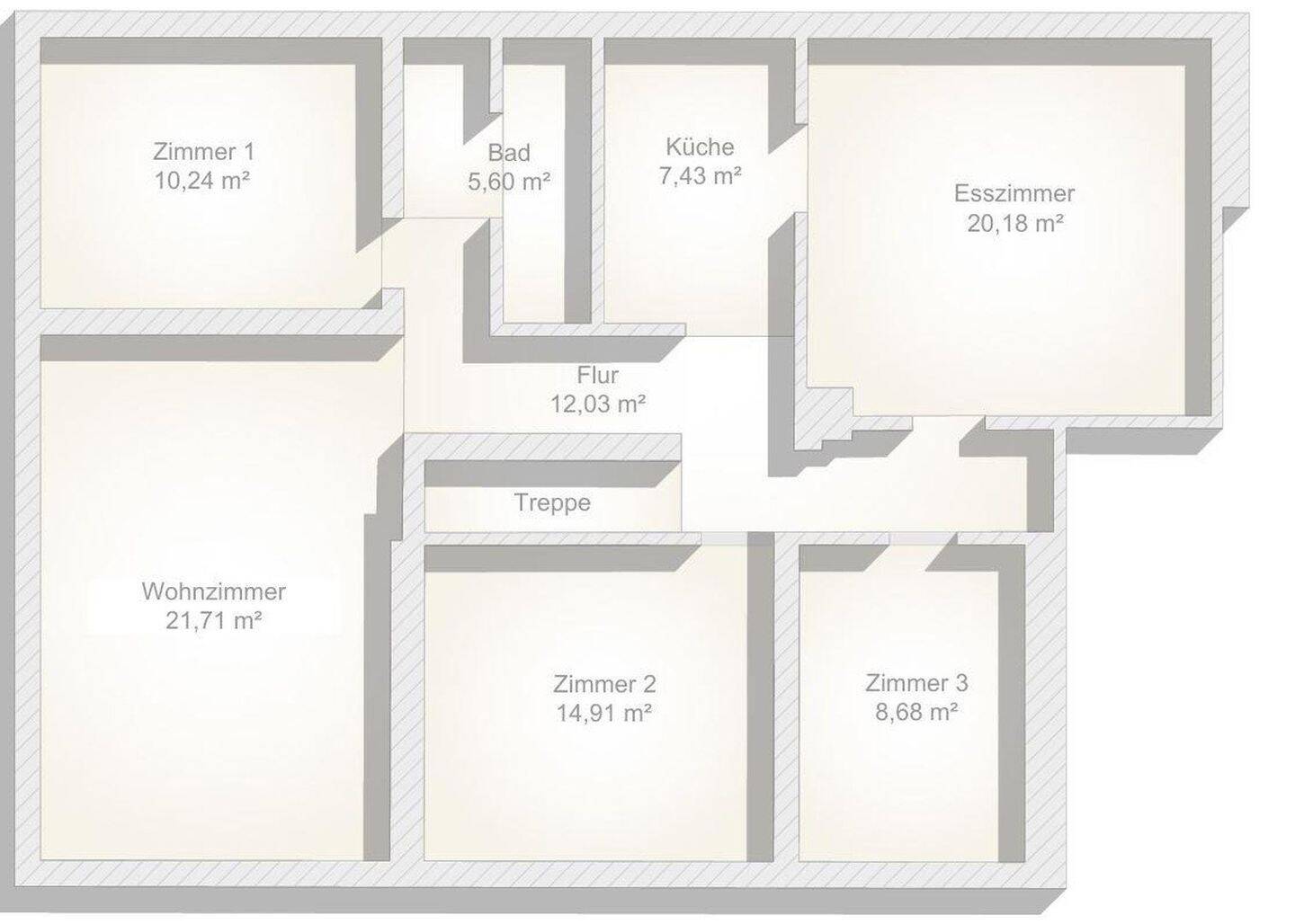 5 Zimmer sanierte Obergeschosswohnung in Neuenkirchen-Vörden, 49434 Neuenkirchen-Vörden