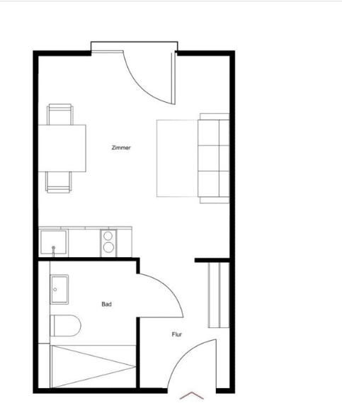 Schöne 1 Zimmer Wohnung für Studierende am Campus Westend Bielefeld, 33615 Bielefeld (Gellershagen Innenstadt)