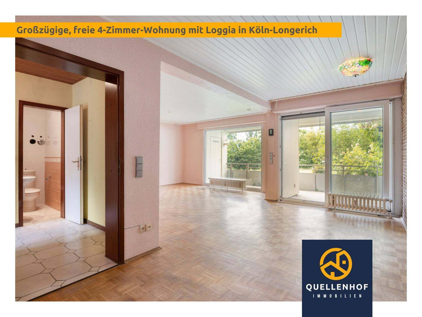 Sofort frei in Longerich: 4-Zimmer-Erdgeschosswohnung mit 105 m² & gr. Loggia & Gartenzugang, 50739 Köln (Nippes Bilderstöckchen Longerich Mauenheim Weidenpesch)