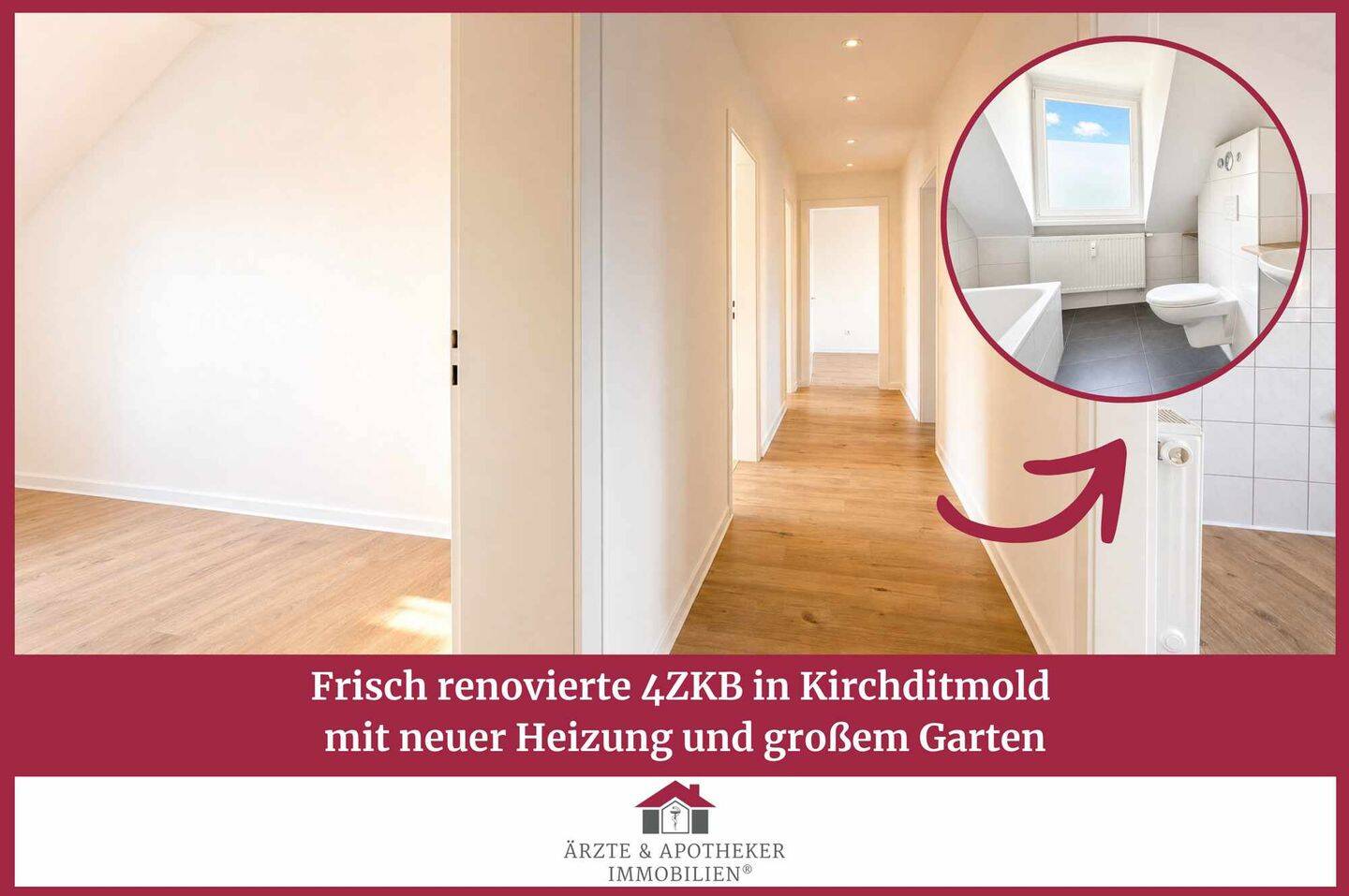 Renovierte 4ZKB in Kassel-Kirchditmold, 34130 Kassel (Harleshausen Kirchditmold)