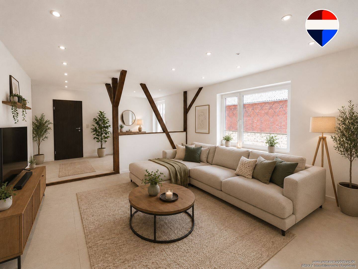 Ideal für Eigennutzer: 5-Zimmer-Wohnung mit Hauscharakter, Garten und Garage, 39291 Möckern