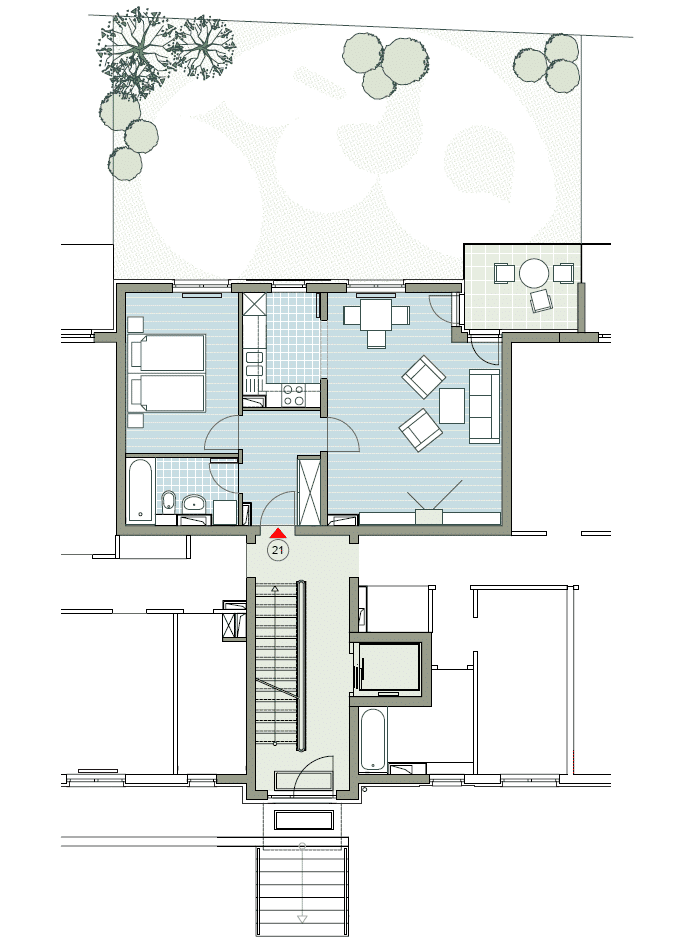 Neu sanierte 2-RW mit Terrasse und Garten zu vermieten!, 6128 Halle (Saale) (Böllberg-Wörmlitz Gesundbrunnen Innenstadt Silberhöhe Südstadt)