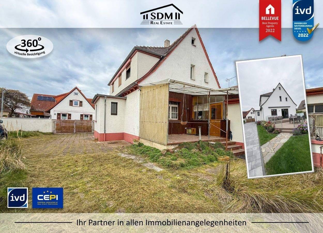 ENTFALTUNGSPOTENTIAL: Sanierungsbedürftiges Einfamilienhaus in Linkenheim, 76351 Linkenheim-Hochstetten