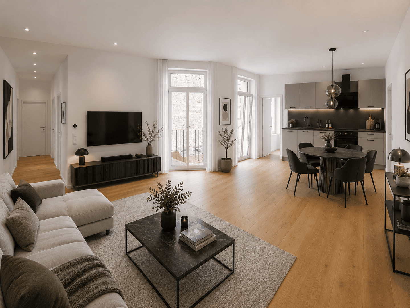 ***TOLLE 3 RAUMWOHNUNG~GROSSER BALKON~EINBAUKÜCHE~GÄSTE WC~ERSTBEZUG***, 6112 Halle (Saale)