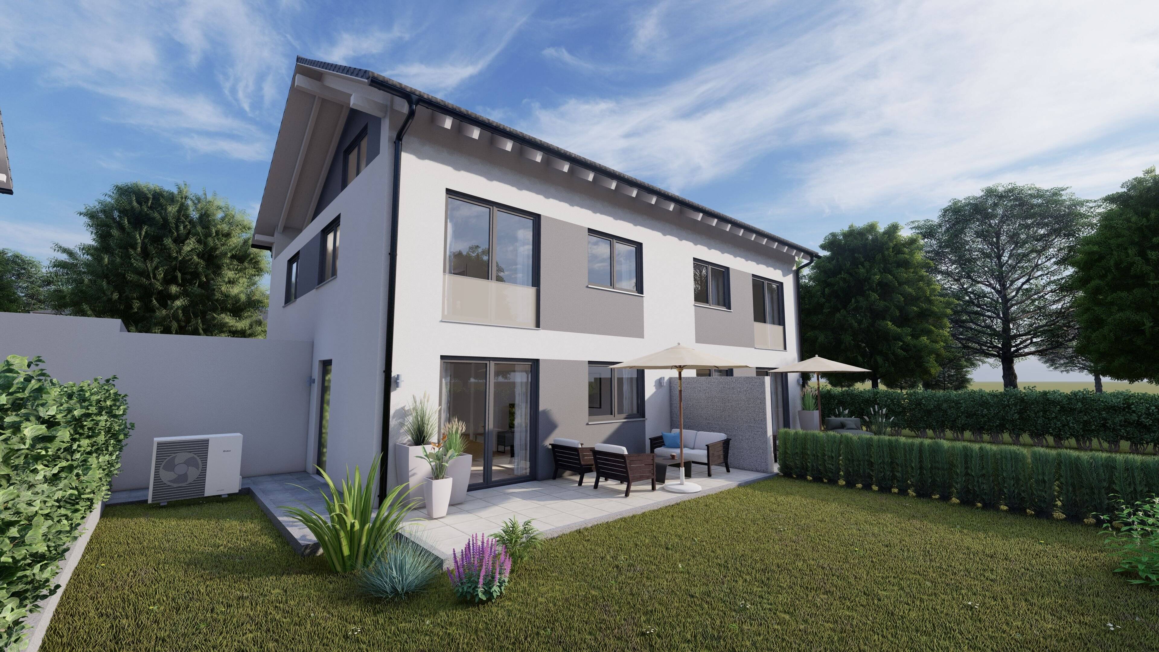 Neubau. Große moderne Doppelhaushälfte, 83109 Großkarolinenfeld