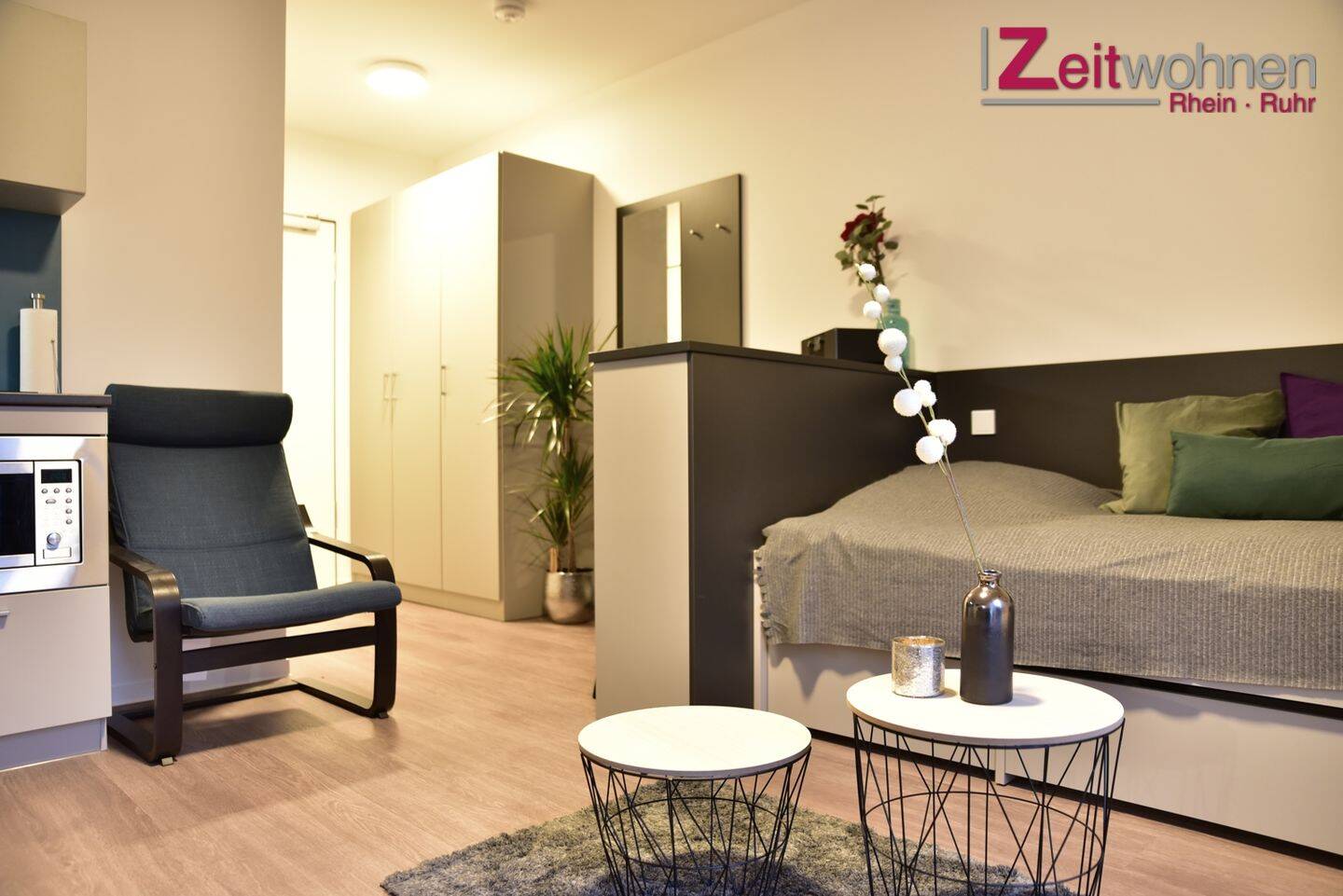 Modern möbliertes Apartment mit Balkon, Neubau, im Bonner Norden, 53119 Bonn (Auerberg Nordstadt Tannenbusch Zentrum)