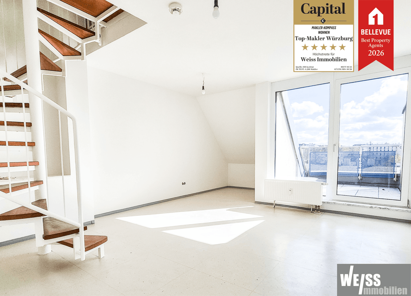 Leerstehende 3-Zimmer Wohnung mit großem Potenzial, 97080 Würzburg (Altstadt Dürrbachau Grombühl Oberdürrbach Unterdürrbach)