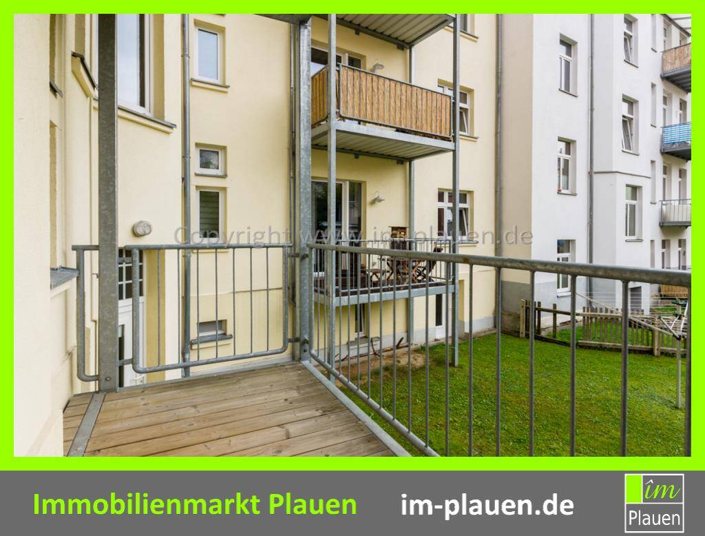 Balkon – Tageslichtbad – Badewanne – Aufzug | 2-Zimmer-Wohnung Plauen Seehaus, 8523 Plauen
