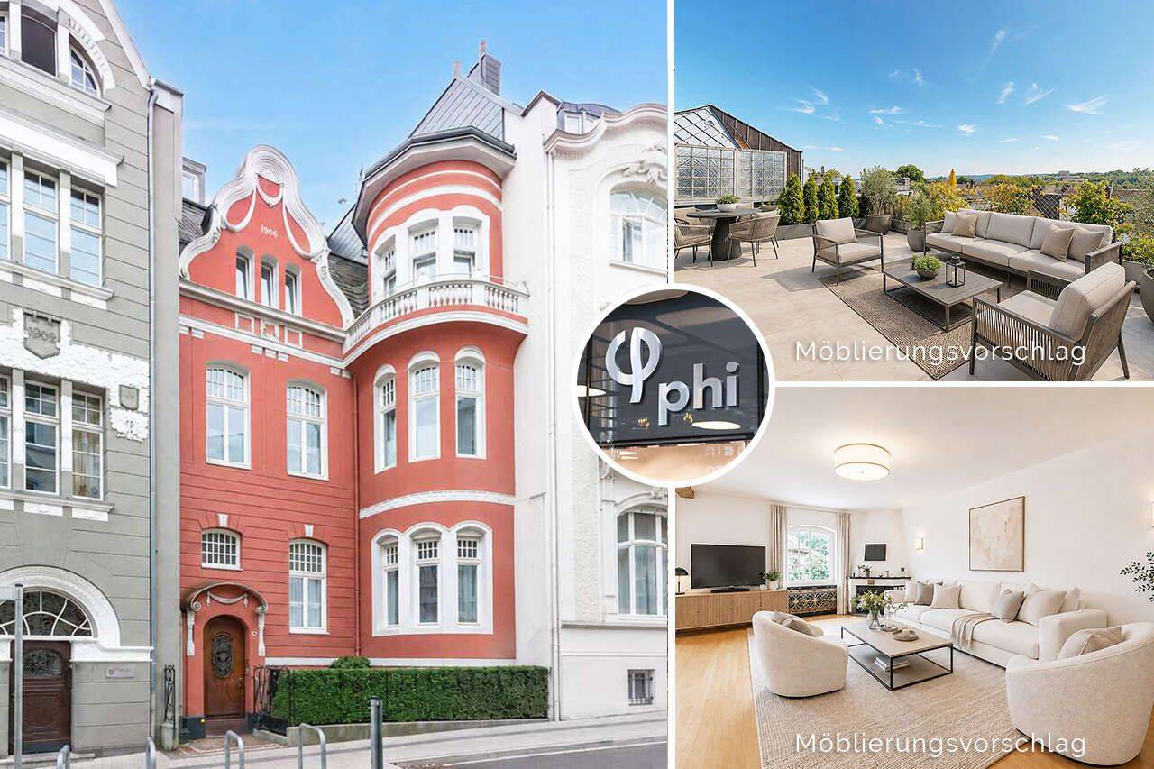 PHI AACHEN – Denkmalgeschütztes Mehrfamilienhaus mit Garten und Dachterrasse am Aachener Lousberg!, 52072 Aachen