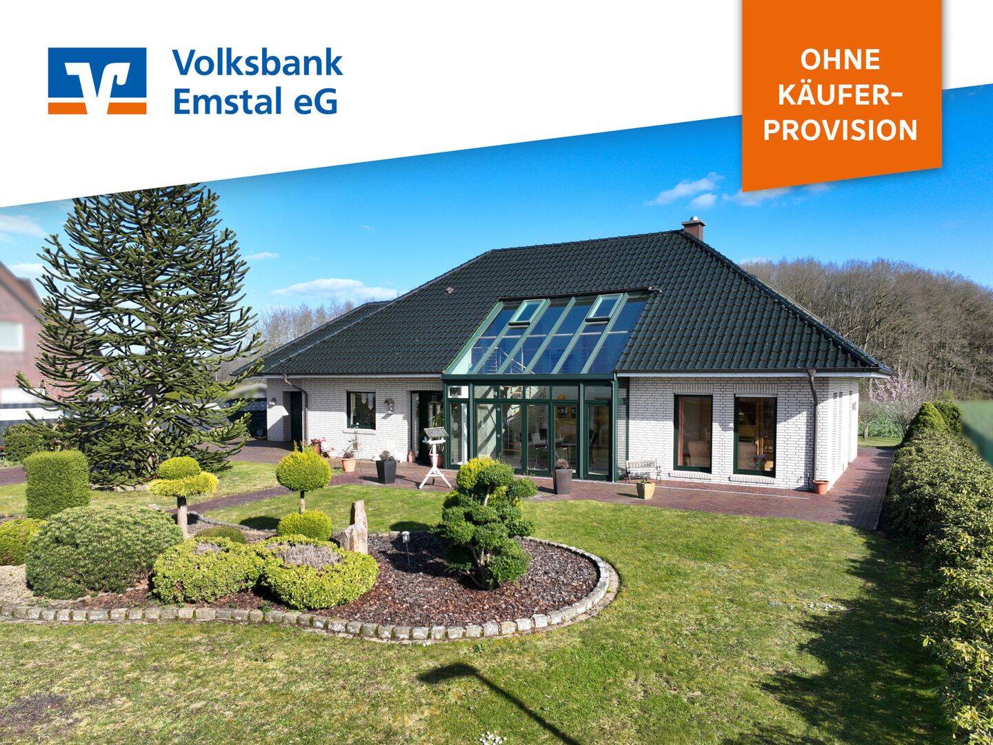 Zusammen. Und doch für sich: Bungalow mit Apartment zum Wohnen & Arbeiten mit traumhaftem Feldblick, 26892 Kluse