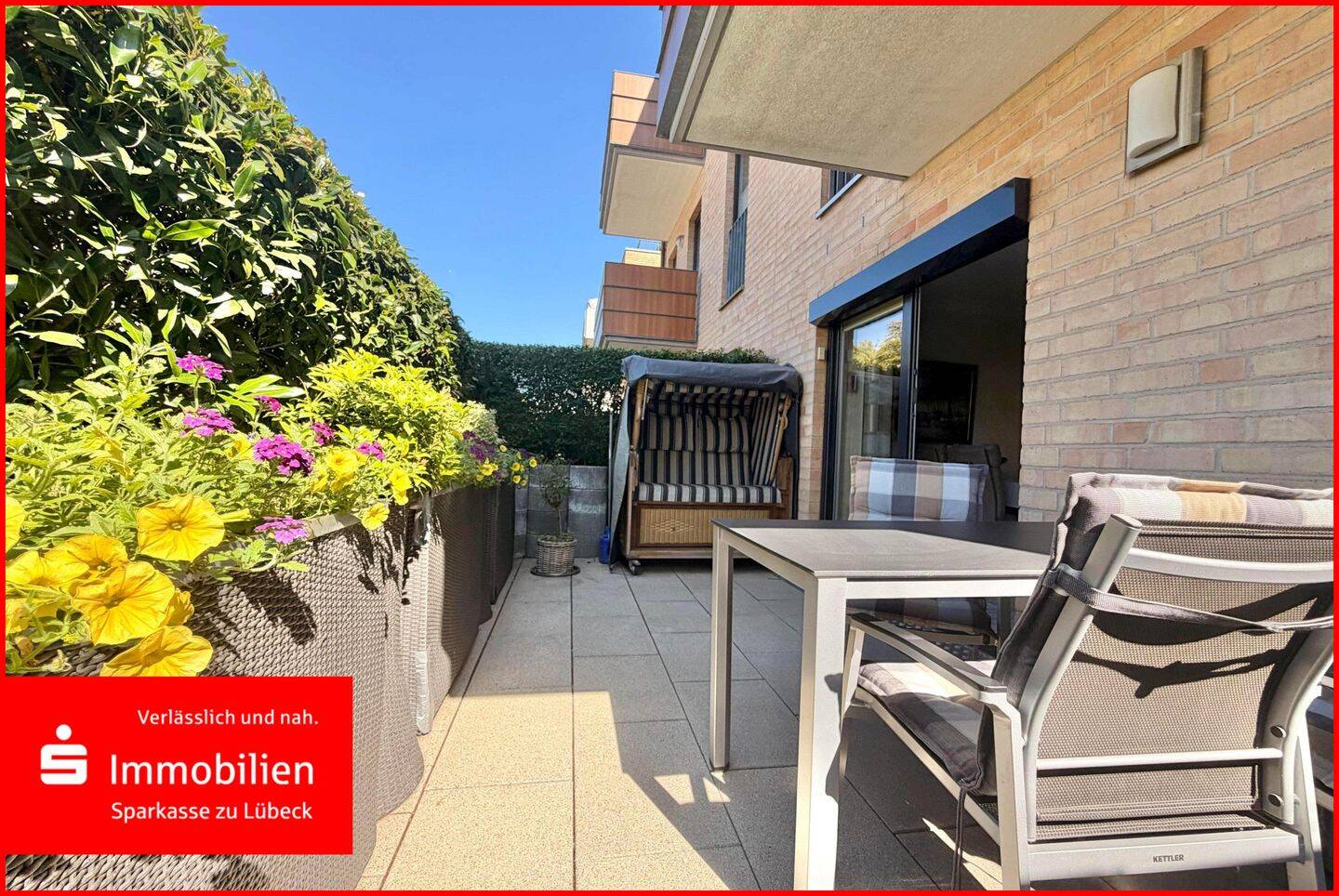 Moderne Erdgeschosswohnung in gefragter Lage von Travemünde inklusive Terrasse & Tiefgarage, 23570 Lübeck (Travemünde)