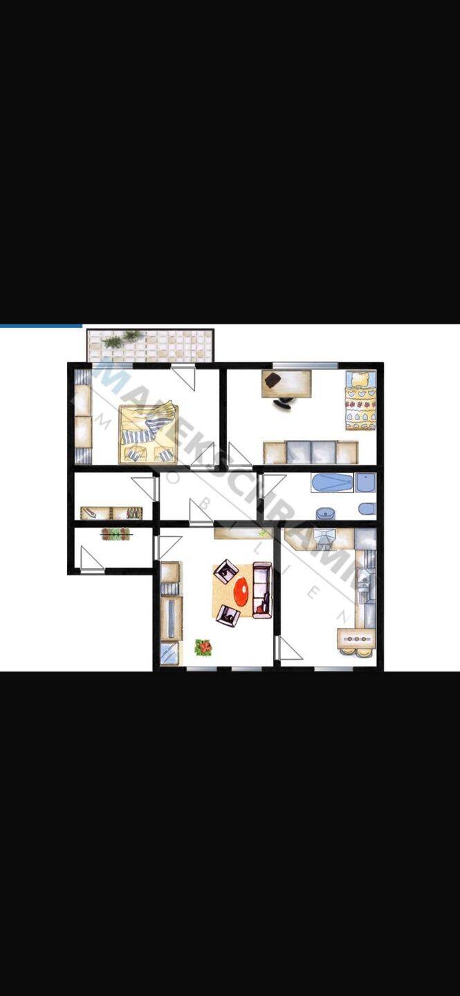 Helle 3 Zimmer Wohnung mit Balkon / WG / Familienwohnung, 98693 Ilmenau