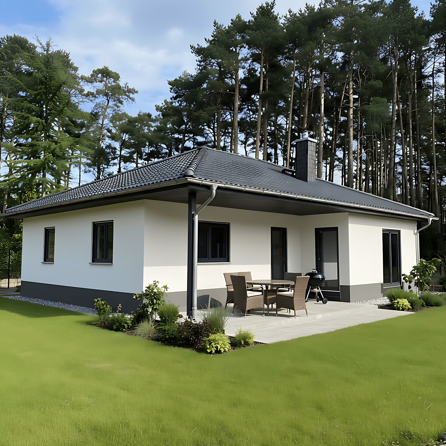 Nur 350m zum Strand! Winkelbungalow auf idyllisch gelegenem Grundstück, 17509 Lubmin