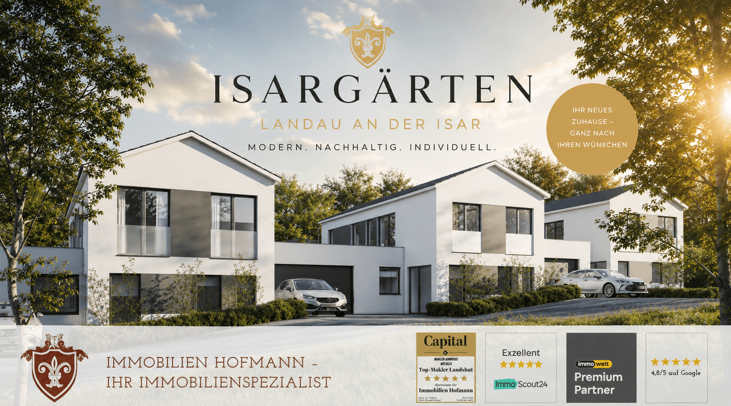 *** ISARGÄRTEN *** Moderne Einfamilienhäuser für Menschen mit Anspruch, 94405 Landau a.d. Isar (Landau)
